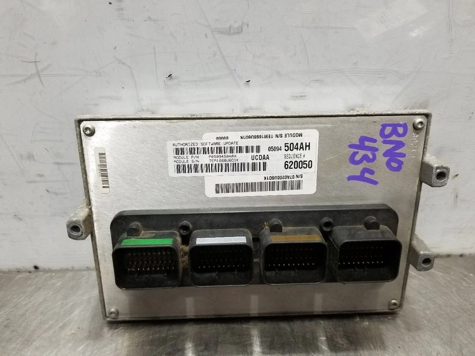 08 2008 Dodge Ram 1500 OEM módulo de control del motor ECM 5,7 05094504AH Foto 2 de 4