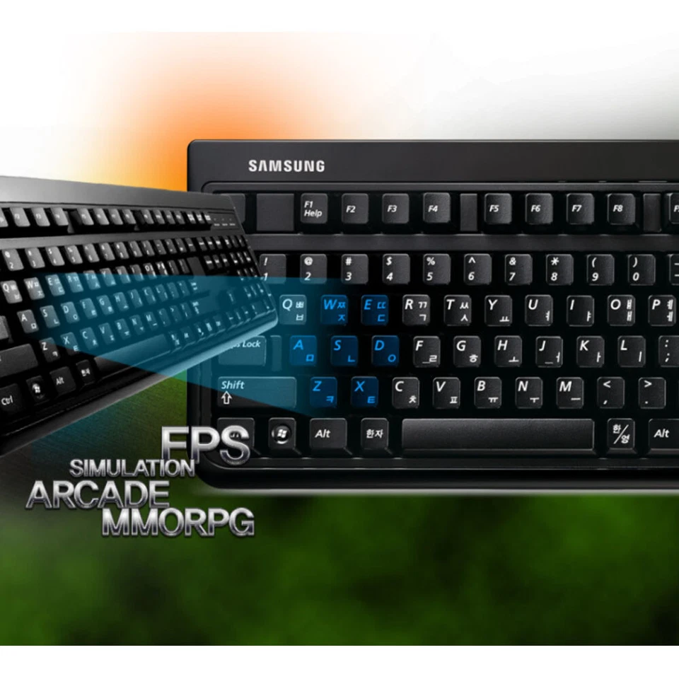 SAMSUNG SKG-3000UB USB Membran Keyboard Gaming PC Desktop Laptop Enlgish/Korean - Image 3 of 4