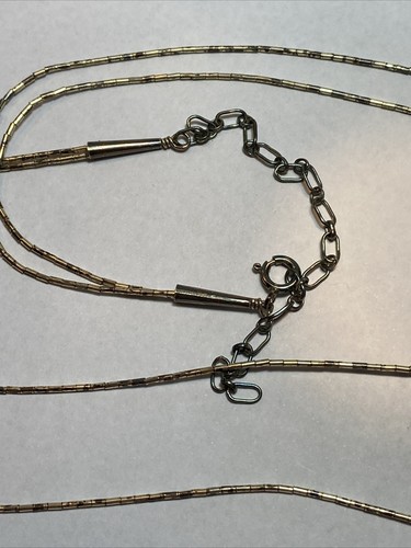 VTG.SIGNED STERLING LIQUID BEADS LITE COLOR LAPIS BEADS DOUBLE STRANDS NECKLACE - Picture 7 of 17