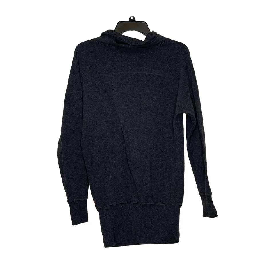 Sudadera Lucy Activewear para mujer con capucha y cuello talla pequeña gris pequeño atletismo Foto 4 de 4