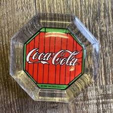 Coca-Cola Acrylic Magnet Hexagon 1995 Always Coca-Cola Disc Logo  Retro