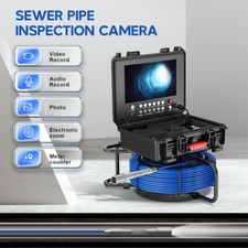 30M Sewer Pipe Inspection Camera with Meter Counter 23MM Drain Endoscope 9" 