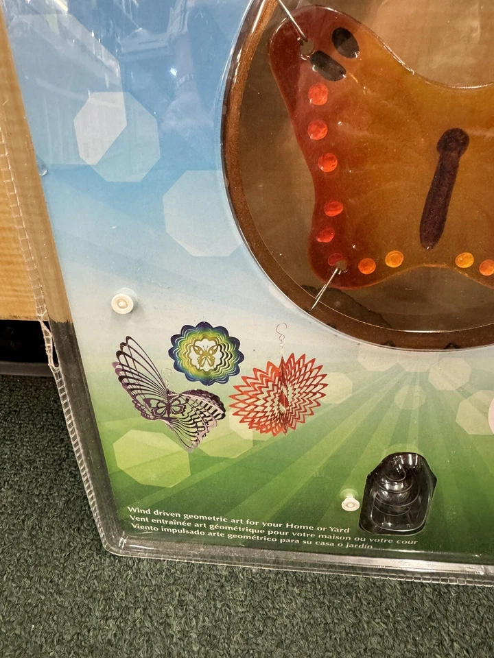 Evergreen Wind Driven 3D Spinner Butterfly Sunrise Outdoor Yard Decor NIB - Image 3 of 3