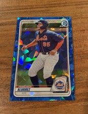 FRANCISCO ALVAREZ 2020 Bowman Draft Chrome Sapphire Refractor NRMT+ Rookie Mets!