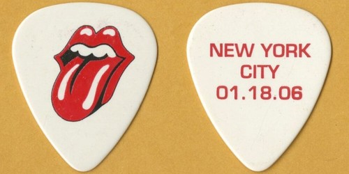 Rolling Stones 2006 A Bigger Bang - 01/18 New York concert tour Guitar Pick