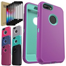 For iPhone 7/7 /7 Plus Phone Case Rugged Heavy Duty Cover / Screen Protector