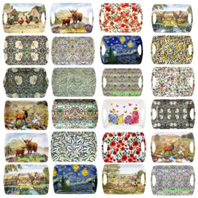 THE LEONARDO COLLECTION William Morris Food Serving Tray Coffee Snacks Tea Van Gogh Morris S,M L Trays