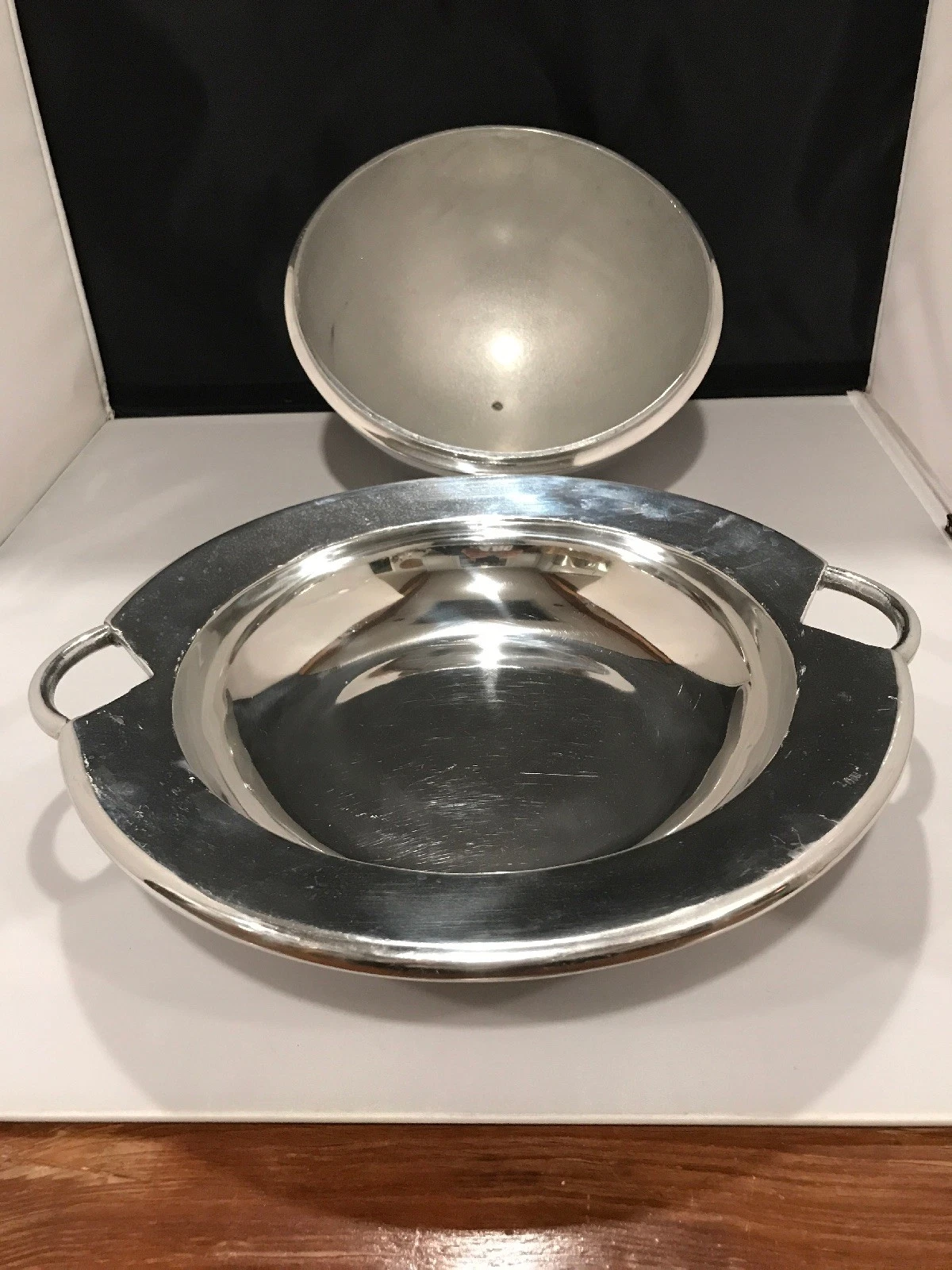 Covered Pot Dish METAL ART Decor 3.5QT PAELLA or POLLO OVEN PROOF 9X14”