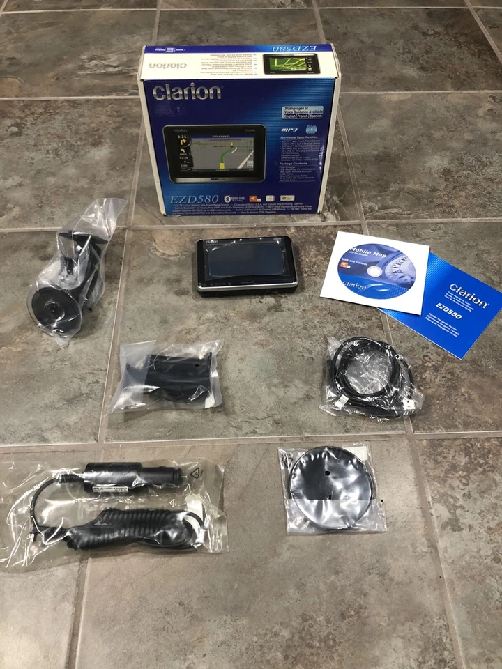 New Clarion EZD580 EZDrive Ultimate Navigation Unit 4.3" Touch Screen GPS Unit - Image 3 of 4