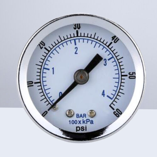  Bar Manometer Druckanzeige Metallschale Luftdruckanzeiger Kompression - Afbeelding 1 van 11