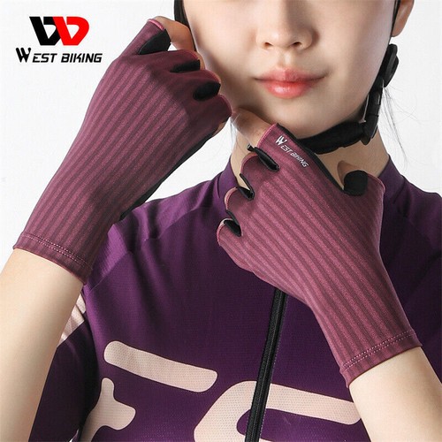WEST BIKING Road Bike Breathable Gloves Cycling Half Finger Non-slip Gloves - Picture 59 of 60