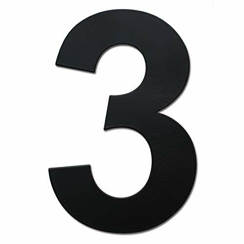 Nanly Modern House Number-15.3 Centimetri NERO/6 pollici-Acciaio (a8w)