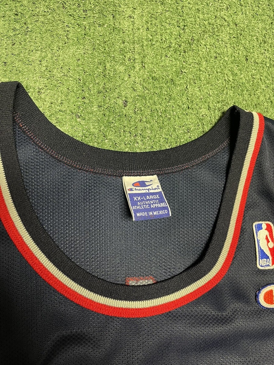 Vintage Champion New Jersey Nets Sam Cassell Size 52 NBA