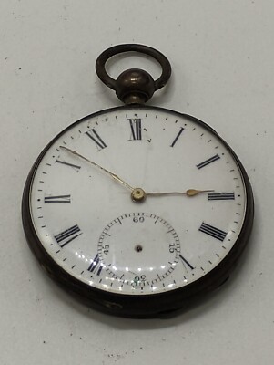 Vintage 1800's M.J. Tobias Liverpool Key Wind Pocket Watch PARTS OR REAIR