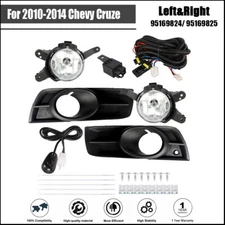 1.4L Driving Halogen LH & RH Fog Lights Assembly Fit For 2010-2014 Chevy Cruze