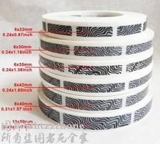 1000Pcs Zebra Scratch Off Label PIN Security Sticker Card Cover Paper Crafts