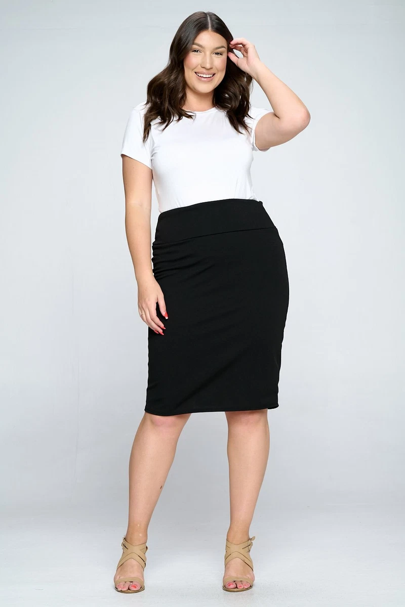 Black pencil skirt 2025 outfit ebay