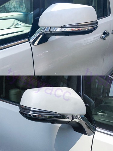 Accessories For Toyota Alphard Vellfire 2016-21 Rear Mirrorview Strip Cover Trim - Picture 3 of 7