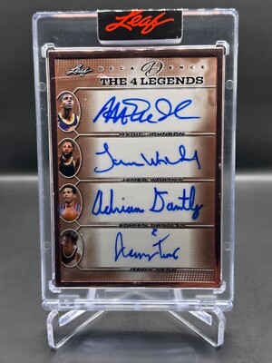 2022 LEAF DECADENCE!  JOHNSON!  WEST!  WORTHY!  DANTLEY!  AUTOS!  #/10!  SSP!