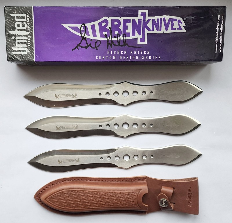 2005 Gil Hibben United Cutlery 12" Competition Thrower Triple Set GH2033