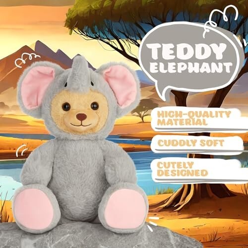 BRUBIES Teddy Im Elefantenkostüm – Kuscheliges Plüschtier Für Kinder