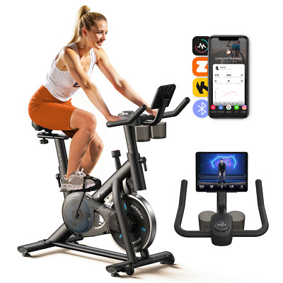 Wenoker Heimtrainer Fahrrad Mit App - Leises Ergometer Bis 160 Kg, LCD Display