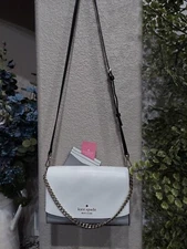  Kate Spade Carson Colorblock Saffiano Leather In Nimbus Grey & Card Holder 