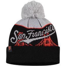 San Francisco Giants Bridge MLB Baseball Knit Pom Cuffed WInter Hat by New Era