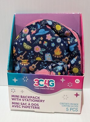 3c4g mini backpack 3C4G Three Cheers For Girls 5 Pc Mini Keychain Backpack With Stationary  NEW!
