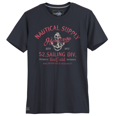Redfield Übergrößen T-Shirt navy Nautical Supply