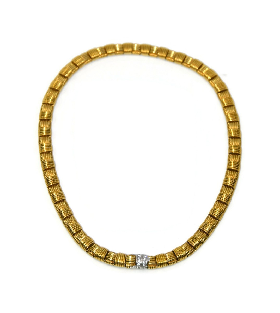 Roberto Coin Diamond 18K Yellow Gold Necklace