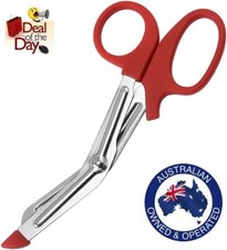 Trauma Shears EMT Bandage Scissors Medical First Aid Utility Nurse Scissor Red