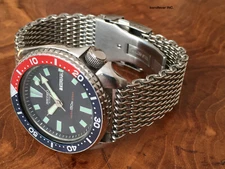 22MM STAINLESS STEEL MESH BAND FITS SEIKO DIVER'S 7002,7S26 SKX007  SKX009 011