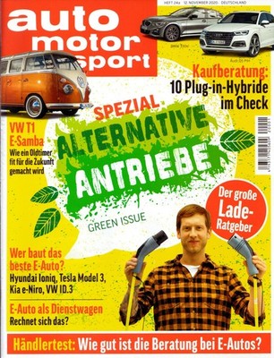 auto motor und sport 24a/2020, u.a. Spezial Alternative Antriebe, VW T1 E-Samba
