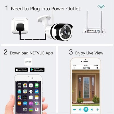 Outdoor PTZ WLAN Kamera Wireless IP CCTV mit Telefon App IR Bewegungsalarm