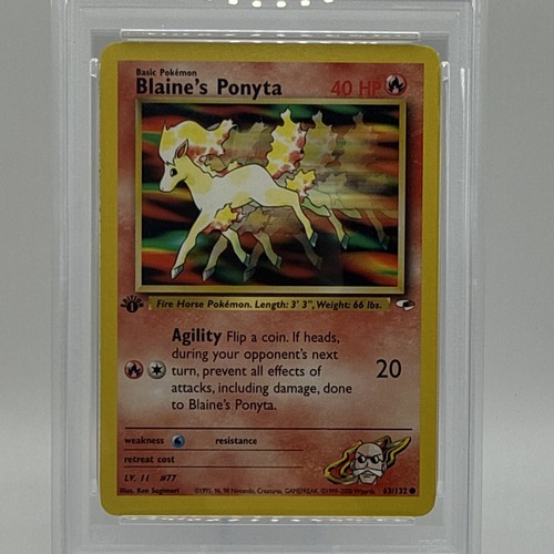 Blaine's Ponyta (1st Edition) graded PSA 6 for sale on eBay
