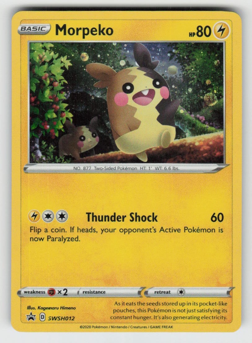 Holo Morpeko SWSH012 Promo Sword & Shield Promo Near Mint