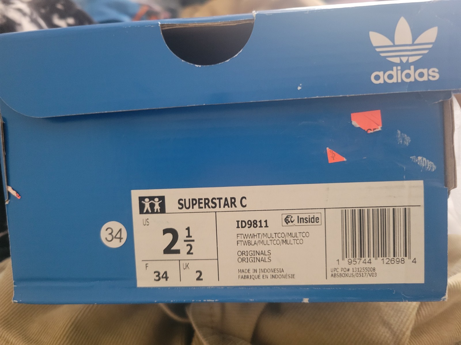 Adidas Children's Shoes Size 2.5 Brand New In Original Box