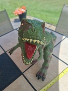 Hear Me Roar T Rex Dinosaur Soft Rubber with Roaring Sound 32 In. long