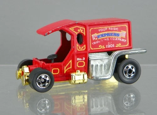 Vintage 1976 Hot Wheels Diecast Red T-Totaller #3 Express Delivery Van Truck HK
