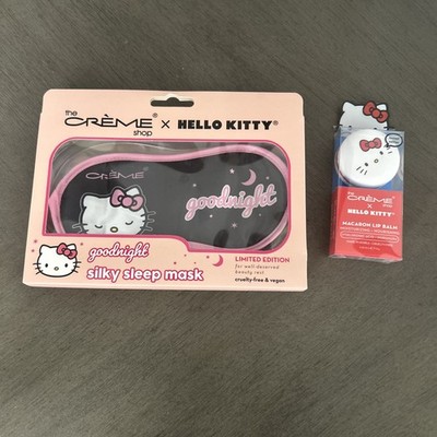 Creme Shop x Hello Kitty Moon Star LE Silky Sleep Mask & Macaron Lip Balm Set