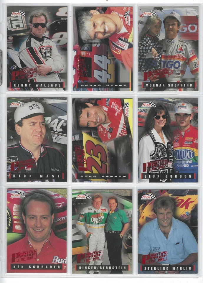 1995 Finish Line PRINTER'S PROOF #29 Geoff Bodine /398! ONE CARD ONLY! - Image 3 of 4
