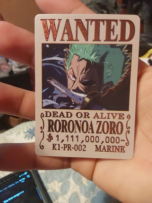 #ad #ad RORONA ZORO K1 PR 002 ONE PIECE WANTED Anime Collectible CCG Card $5.00