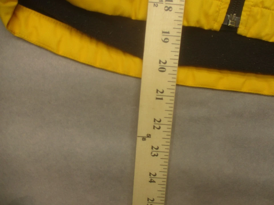 The North Face Size S (7/8) Boys Yellow Hooded Sherpa Lined Full Zip Jacket 727 - Image 4 of 4