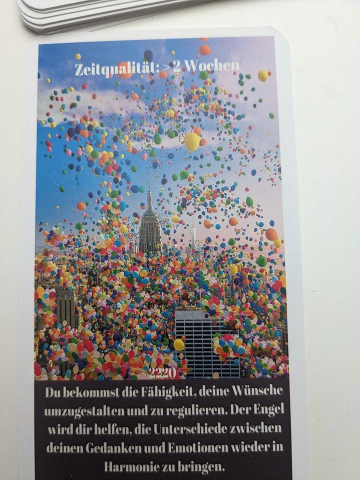 Engel Zeit Orakelkarten 65 Karten Mit Zeitangabe Und Beschreibung - Bild 3 von 3