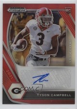 2021 Panini Prizm Draft Picks Red 144/199 Tyson Campbell #DPA-TYC Auto 10ev
