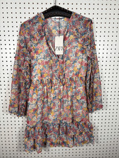 Zara floral ruffled mini dress size S