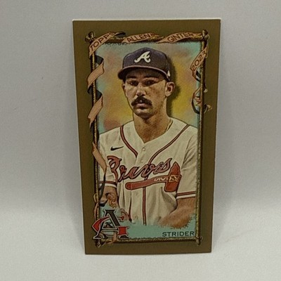 2023 Topps Allen And Ginter Spencer Strider Mini Gold Border Atlanta Braves