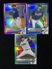 2021 Topps Bowman Chrome Aqua Wander Franco Logan Gilbert /125 Lot*3 QI95