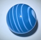 TRANSLUCENT BLUE CONTEMPORARY SHOOTER MARBLE. .778" #201 — photo 2